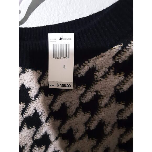 Max Edition Houndstooth Sweater $108 Size Large - Picture 6 of 12